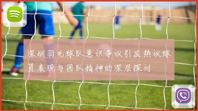 深圳羽毛球队意识争议引发热议球员表现与团队精神的深层探讨