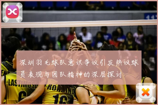 深圳羽毛球队意识争议引发热议球员表现与团队精神的深层探讨